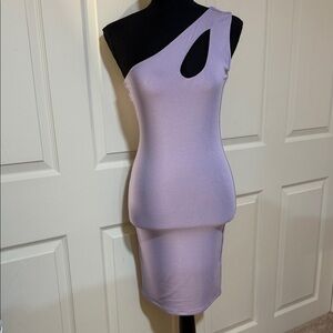 Elegant Lavender One-Shoulder Dress